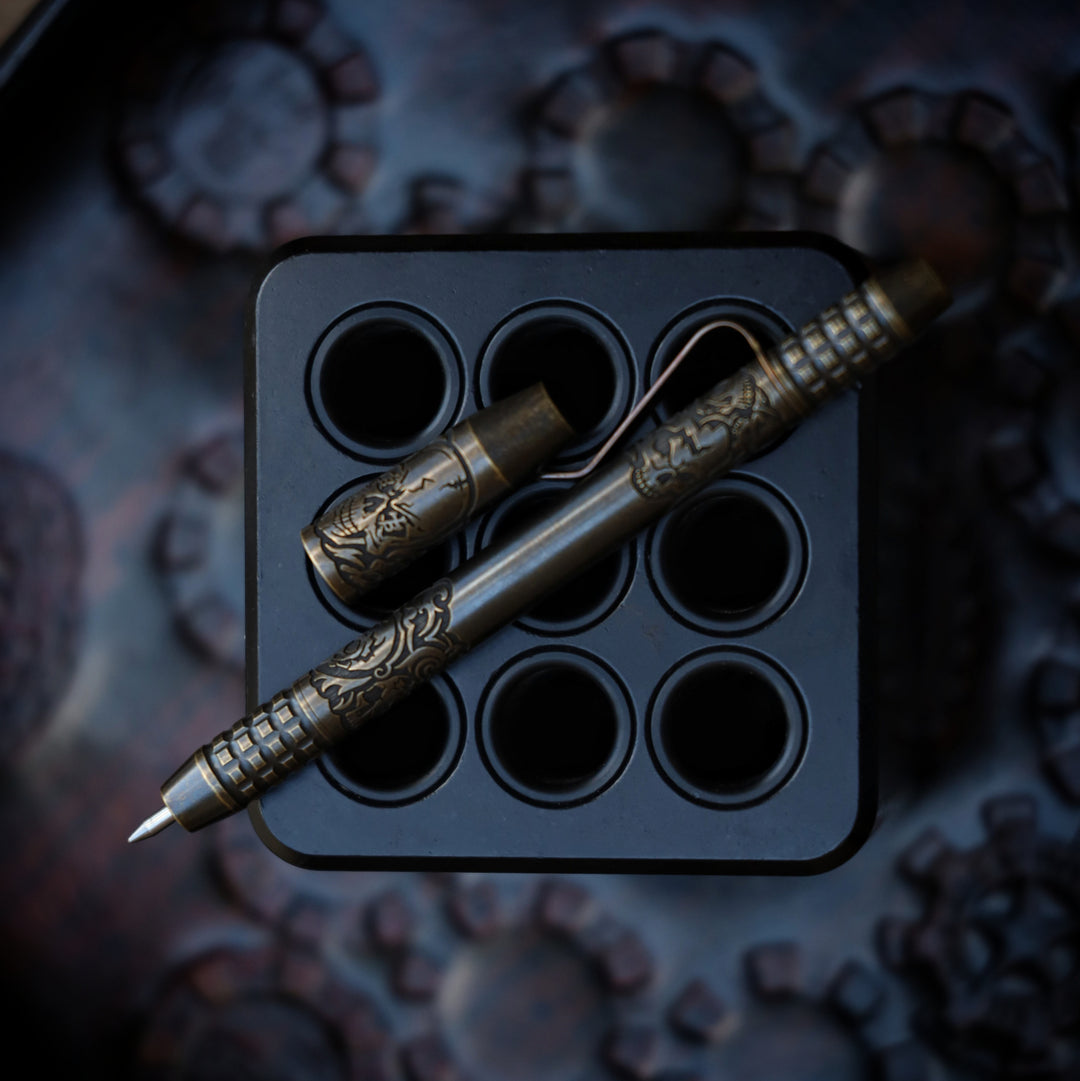 TechLiner Grid -- Borka Skulls LE Brass (Acid Washed)