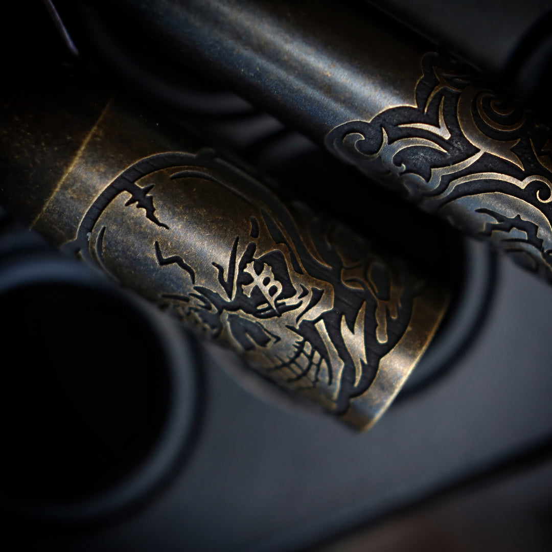 TechLiner Grid -- Borka Skulls LE Brass (Acid Washed)