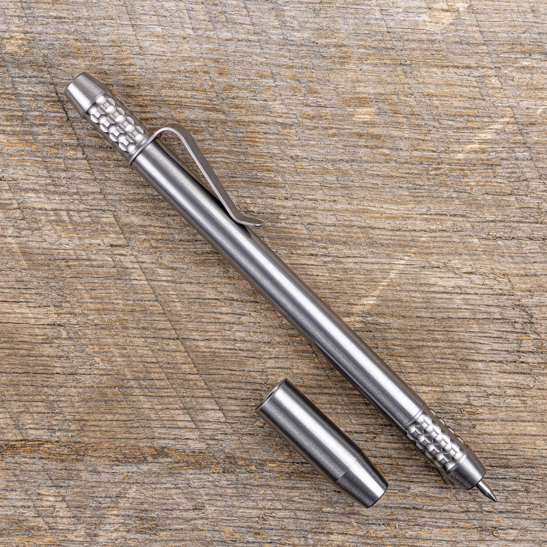 Titanium TechLiner Grid Pen -- (Burnished)
