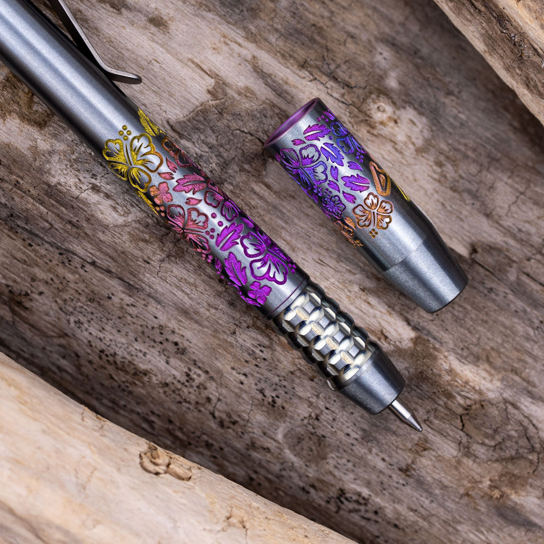 Titanium TechLiner Grid Pen -- Sunset Ano Aloha (Burnished)