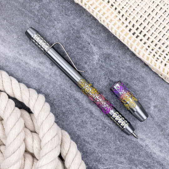 Titanium TechLiner Grid Pen -- Sunset Ano Aloha (Burnished)