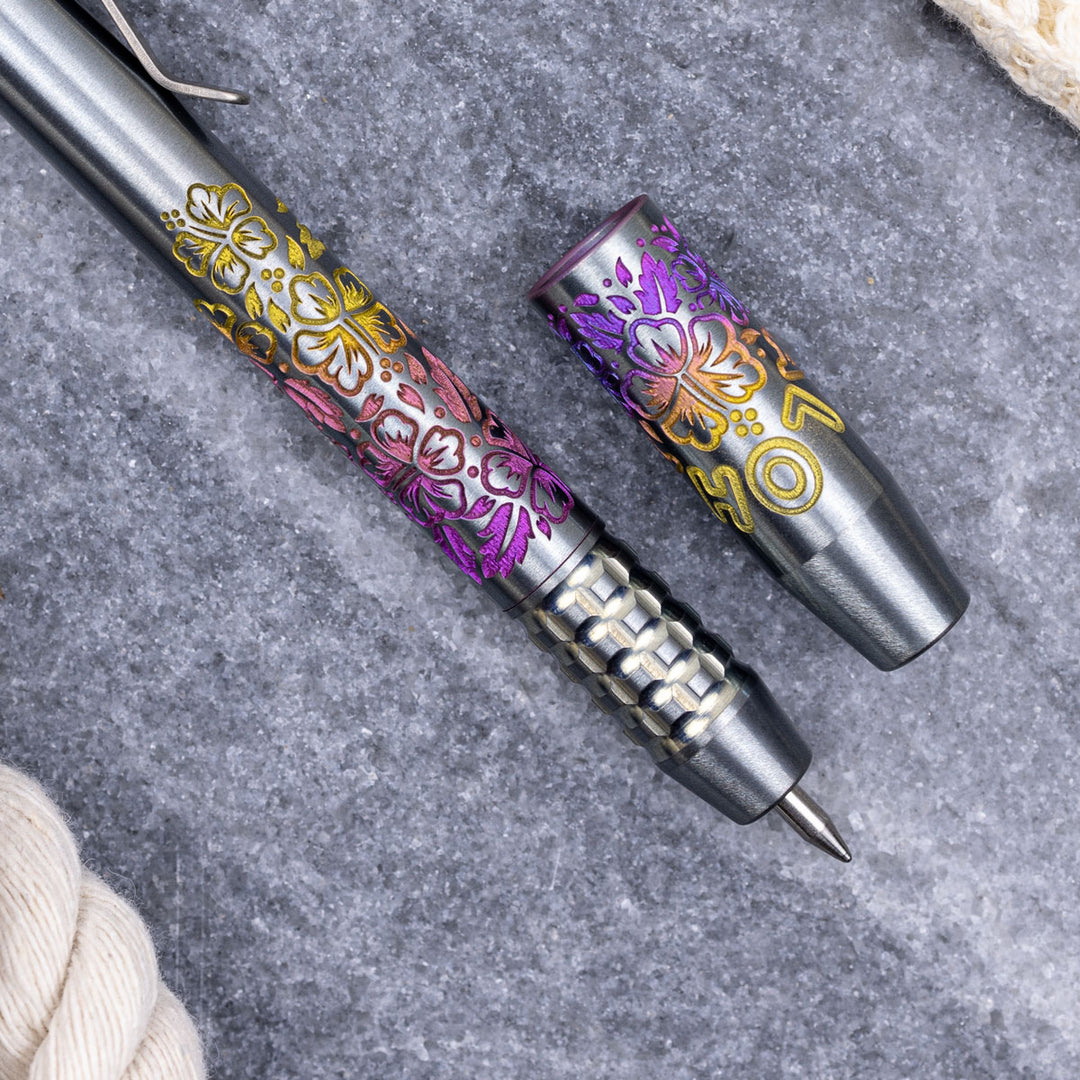 Titanium TechLiner Grid Pen -- Sunset Ano Aloha (Burnished)