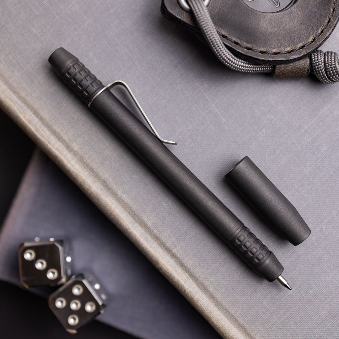 Titanium TechLiner Grid Pen -- DLC (Blasted)