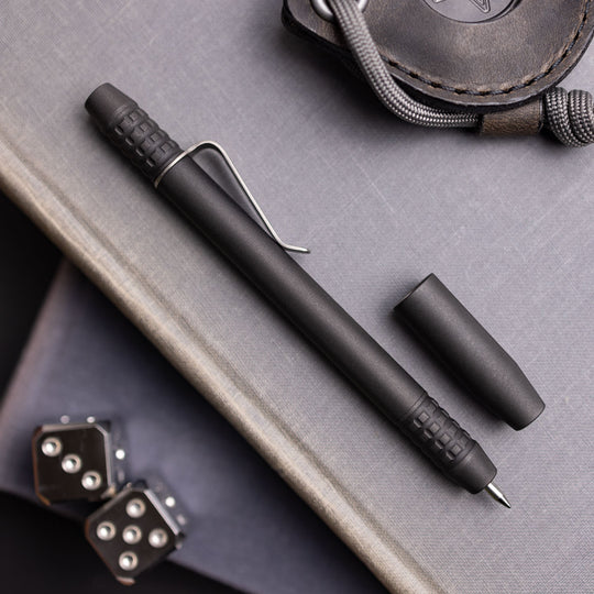 Titanium TechLiner Grid Pen -- DLC (Blasted)