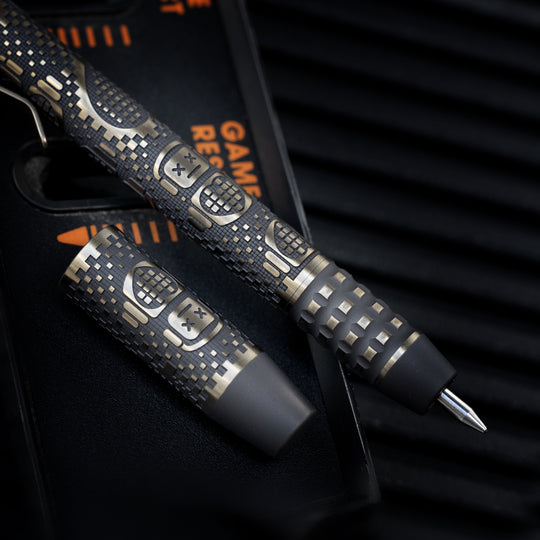 Titanium TechLiner Grid Pen -- Inverse Robot Heart (FallOut TRD /  Bronze Ano)