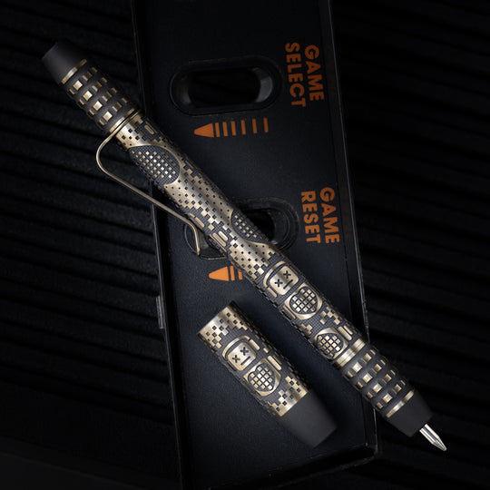 Titanium TechLiner Grid Pen -- Robot Heart (FallOut TRD /  Bronze Ano)