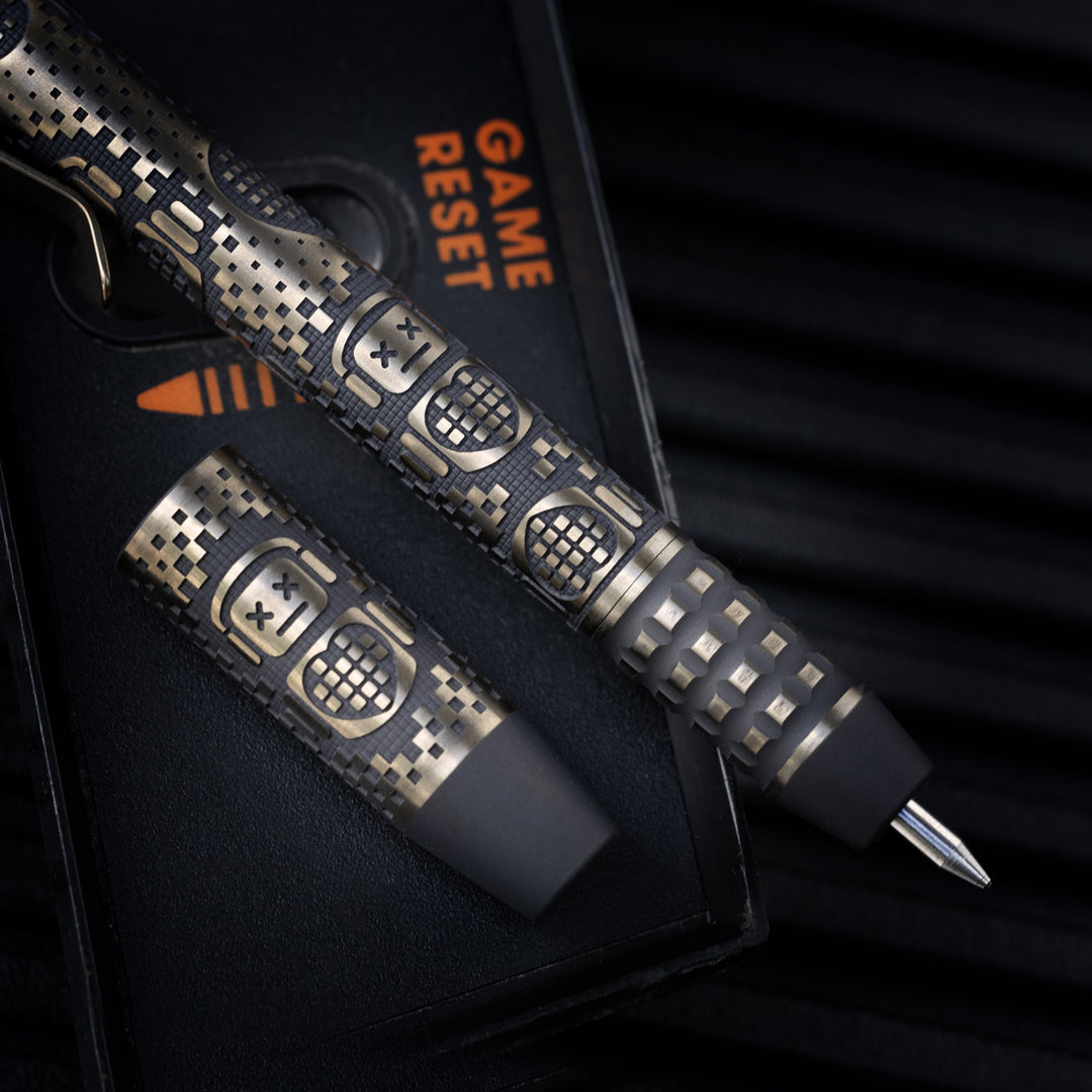 Titanium TechLiner Grid Pen -- Robot Heart (FallOut TRD /  Bronze Ano)