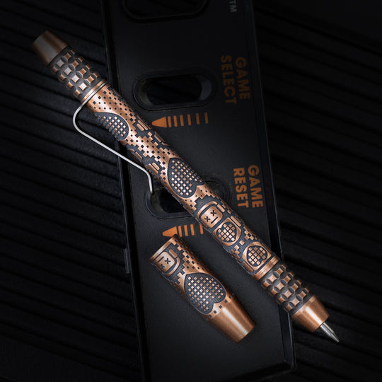 Copper TechLiner Grid Pen -- Robot Heart (Acid Washed)