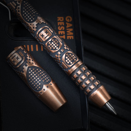 Copper TechLiner Grid Pen -- Robot Heart (Acid Washed)