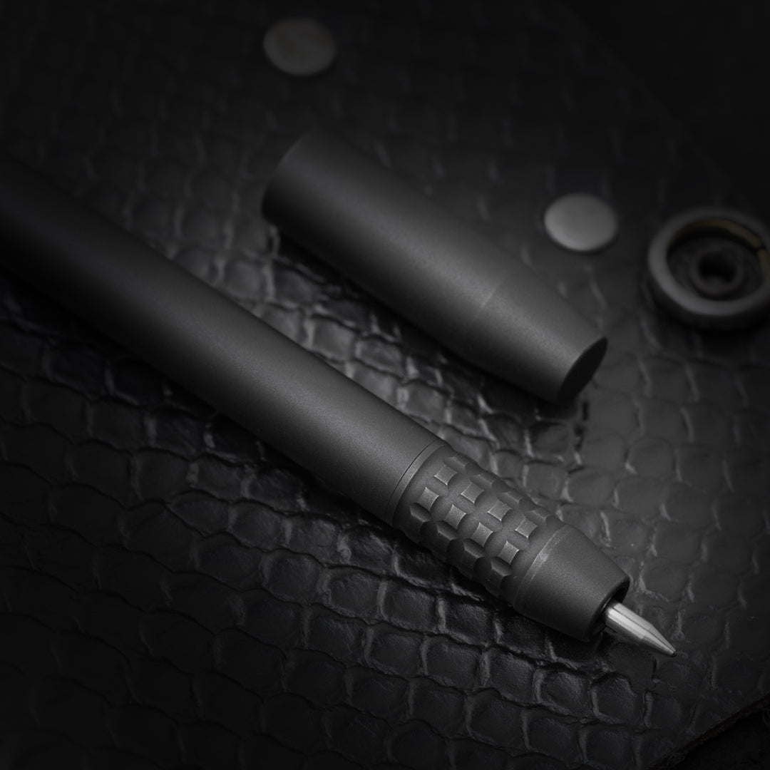 Titanium TechLiner Grid Pen -- DLC (Blackwash)