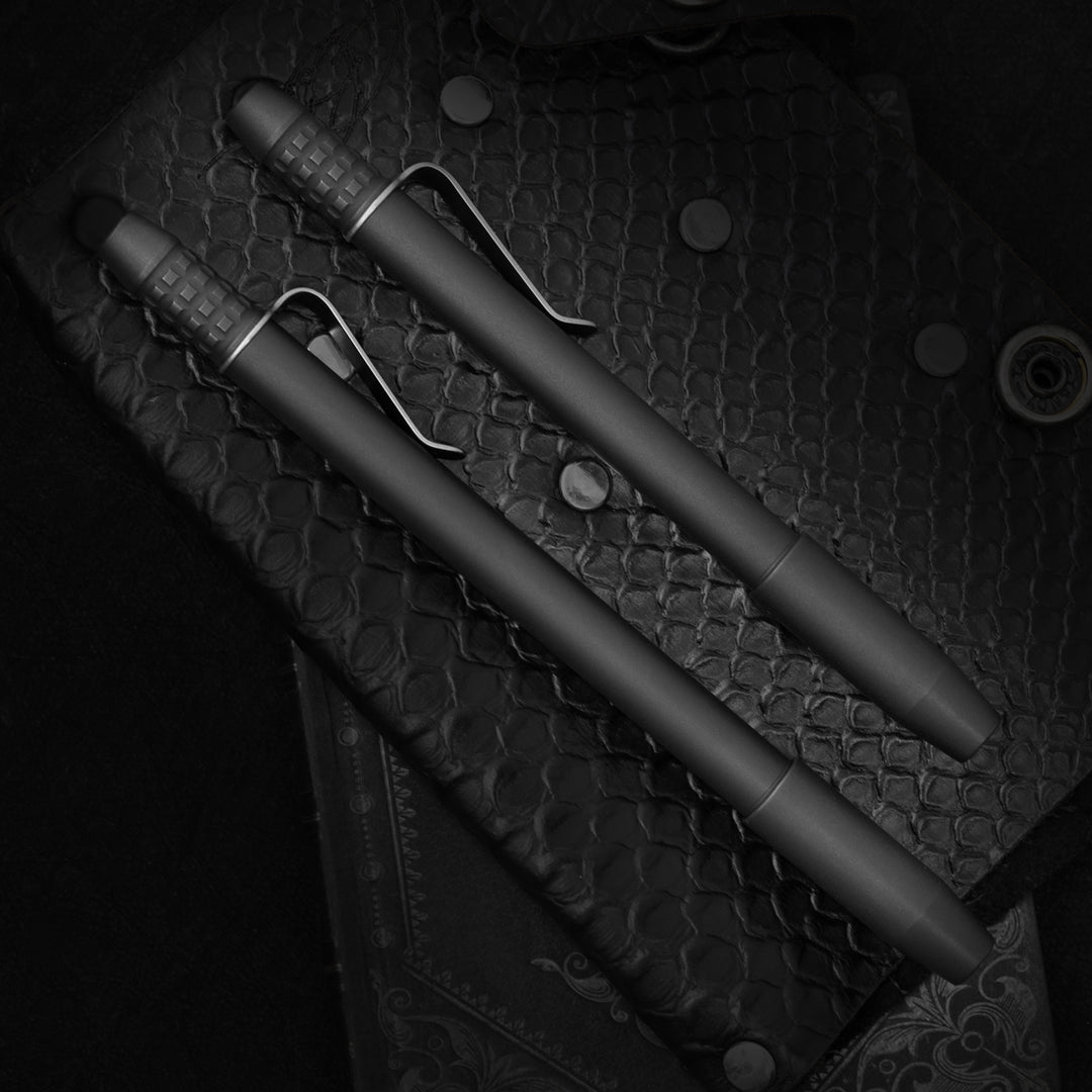 Titanium TechLiner Grid Pen -- DLC (Blackwash)