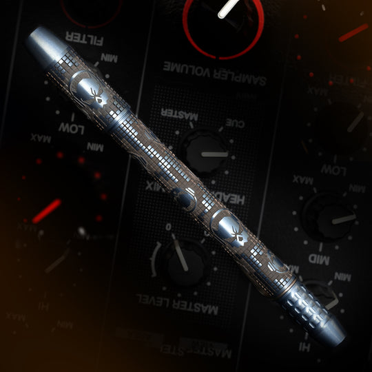 Titanium TechLiner Grid Pen -- Ladetta (Oil Slick Blue)