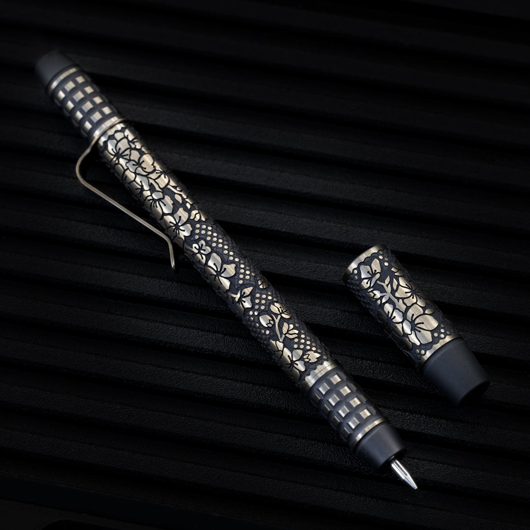 Titanium TechLiner Grid Pen -- Sakura LE (Matte TRD / Bronze Ano)