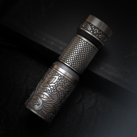 CWF Arcadian Flashlight - Checkered Paisley (FallOut TRD / Bronze Ano)