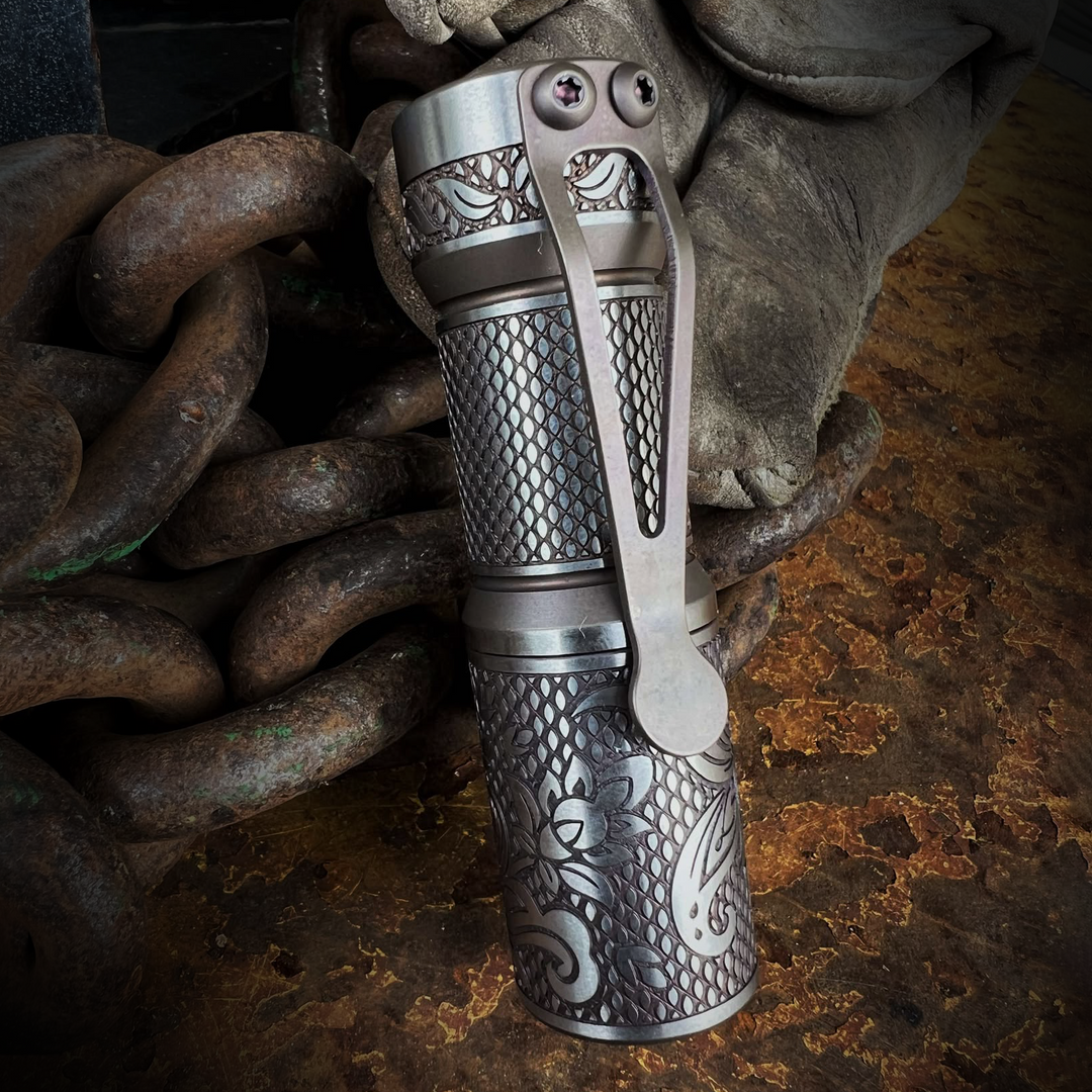 CWF Arcadian Flashlight - Checkered Paisley (Tumbled)
