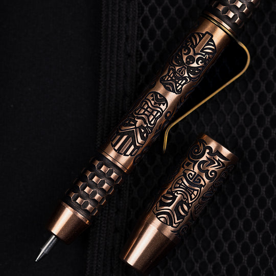 Copper TechLiner Grid Pen -- Tiki LE (Tumbled)