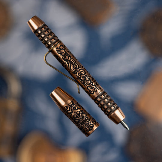 Copper TechLiner Grid Pen -- Tiki LE (Tumbled)
