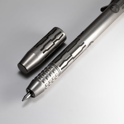 Titanium TechLiner Grid Pen -- Astromech LE (Acid Etched)