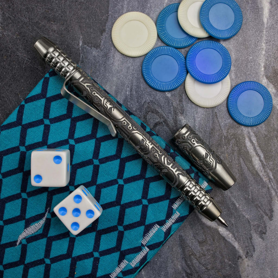 Titanium TechLiner Grid Pen --  Tech Pirate LE (Tumbled)