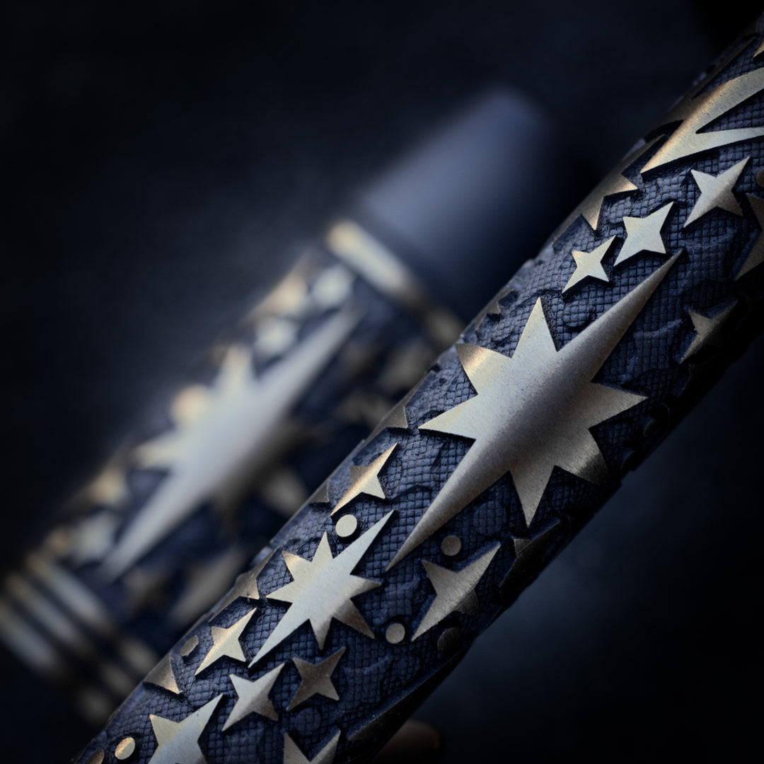 Titanium TechLiner Grid Pen -- Galaxy LE (Matte TRD / Bronze Ano)