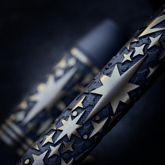Titanium TechLiner Grid Pen -- Galaxy LE (Matte TRD / Bronze Ano)