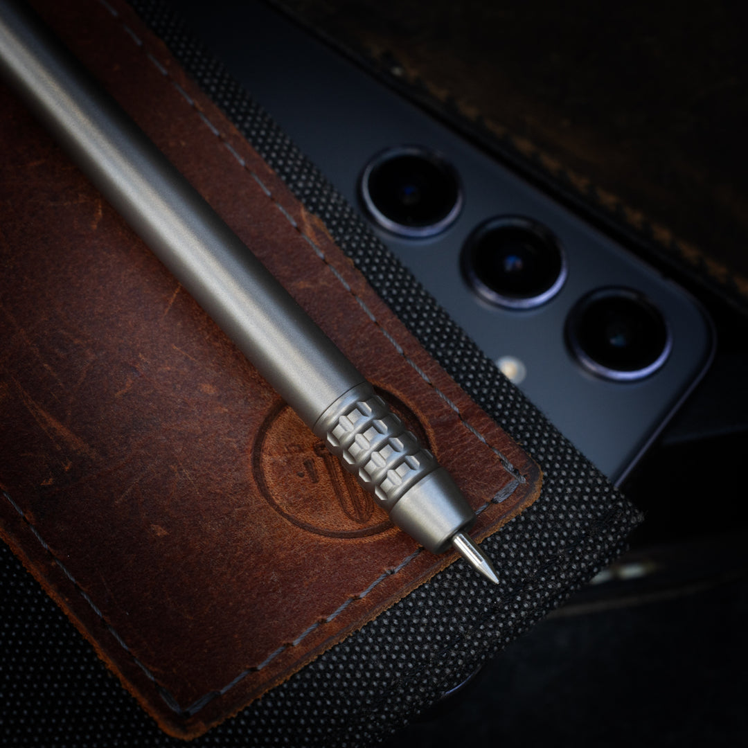 Titanium BoltLiner Grid Pen -- Titanium (Space Gray)