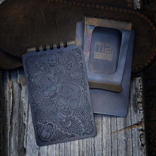 Minimalist Wallet LE Series -- Paisley Skull (FallOut TRD)