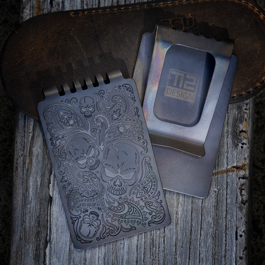 Minimalist Wallet LE Series -- Paisley Skull (FallOut TRD)