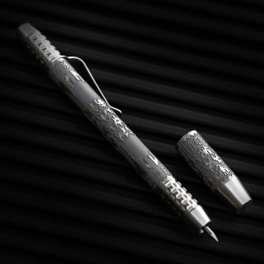 Titanium TechLiner Grid Pen --  Galaga LE (Tumbled)
