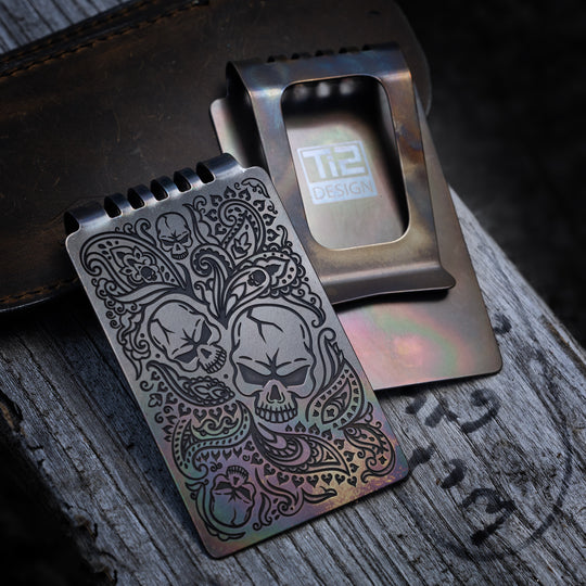 Minimalist Wallet LE Series -- Paisley Skull (FallOut TRD)