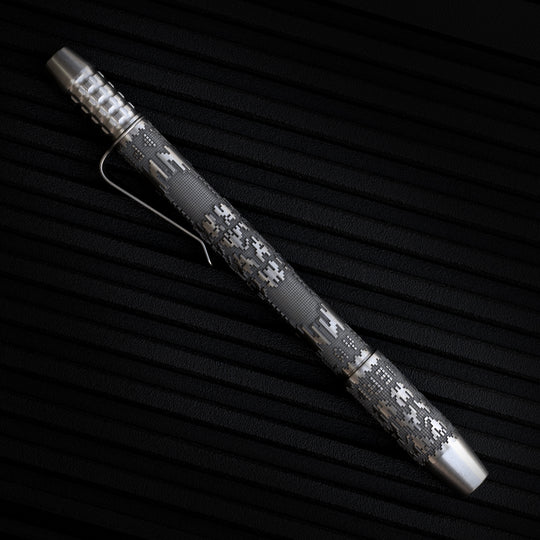 Titanium TechLiner Grid Pen --  Galaga LE (Tumbled)