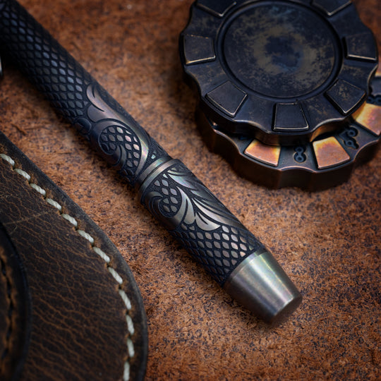 Titanium TechLiner Grid Pen --  Checkered Paisley LE (FallOut TRD)