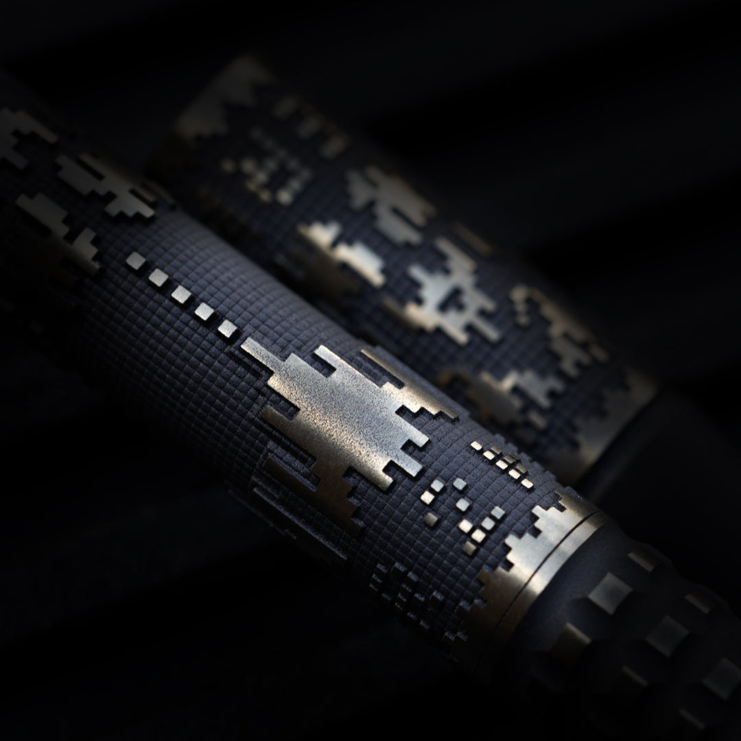 Titanium TechLiner Grid Pen --  Galaga LE (Matte TRD / Bronze Ano)