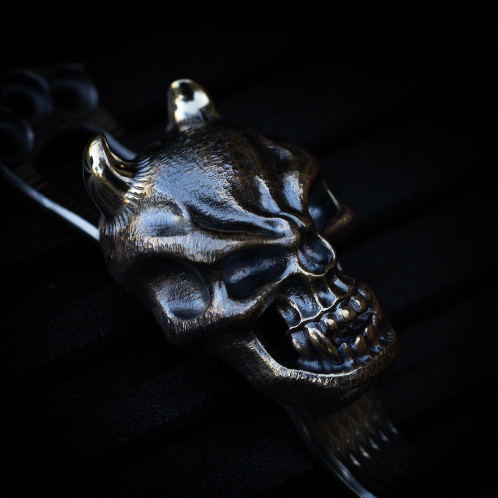 Steel Flame x Ti2 -- 3 Hole Bronze Hannya Clip