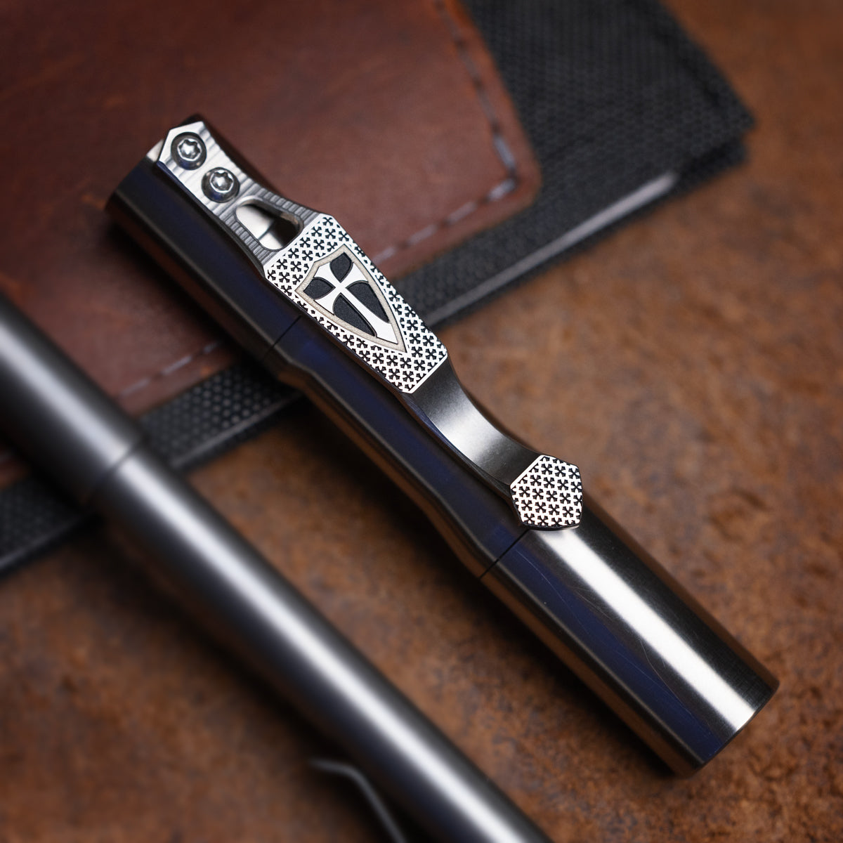 Steel Flame x Ti2 -- 2 Hole Crusader Clip (Polished) – Ti2 Design