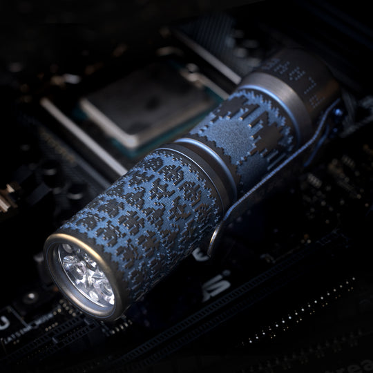 CWF Arcadian Flashlight - Galaga (Blue / Bronze)