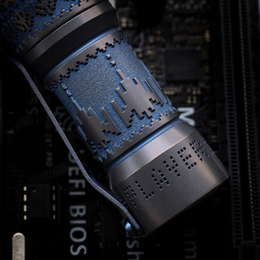 CWF Arcadian Flashlight - Galaga (Blue / Bronze)