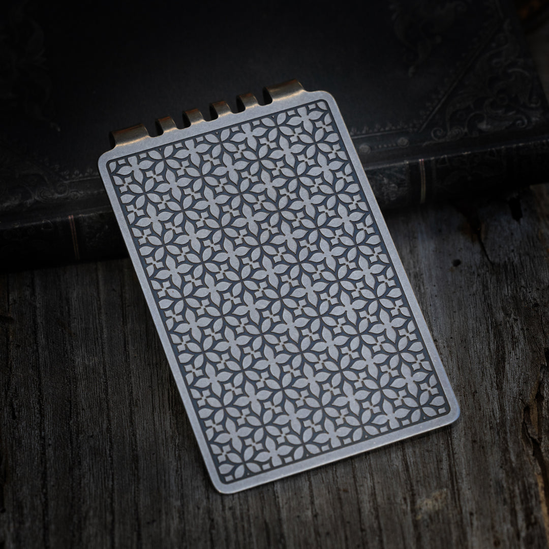 Minimalist Wallet LE Series -- Damask (Tumbled)