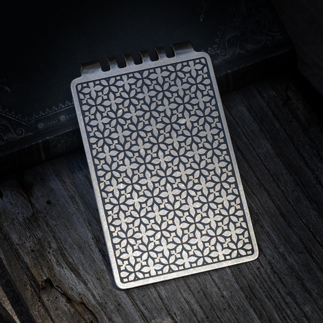 Minimalist Wallet LE Series -- Damask (Tumbled)