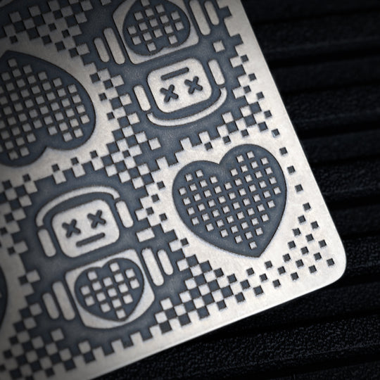 Minimalist Wallet LE Series -- Robot Heart (Tumbled)