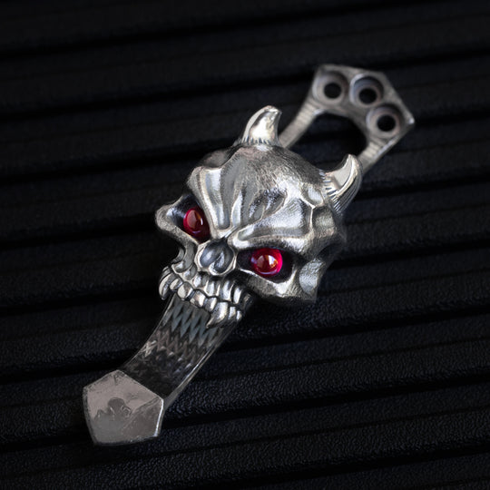 Steel Flame x Ti2 -- 3 Hole Silver Vigilante Hard Warrior Clip