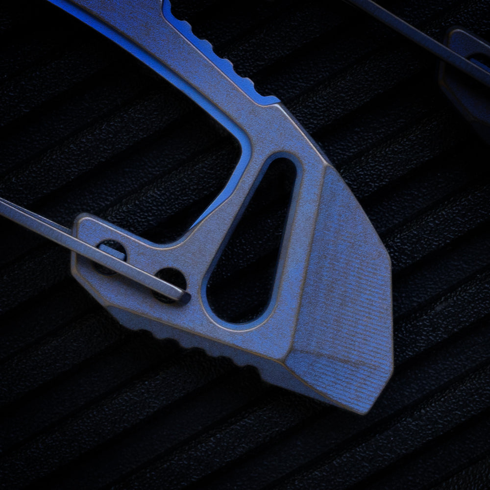 Titanium Bond-Vox HALO Carabiner -- (Blue / Bronze Ano)