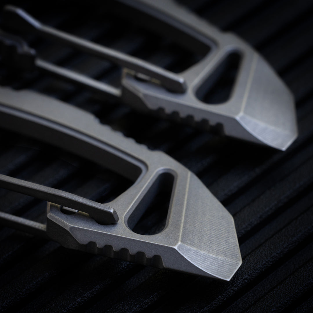 Titanium Bond-Vox HALO Carabiner -- (Blasted & Tumbled)