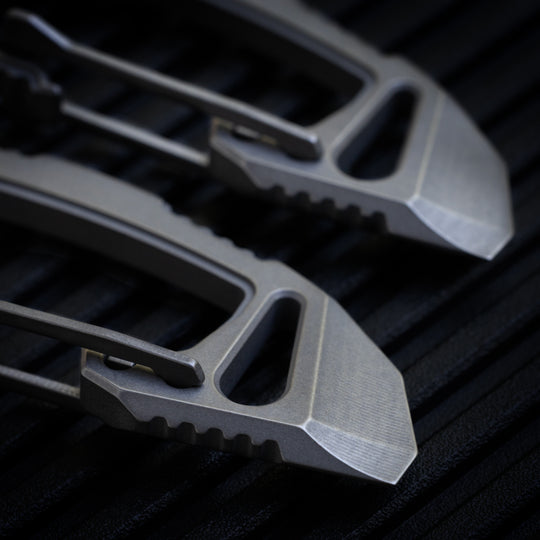 Titanium Bond-Vox HALO Carabiner -- (Blasted & Tumbled)