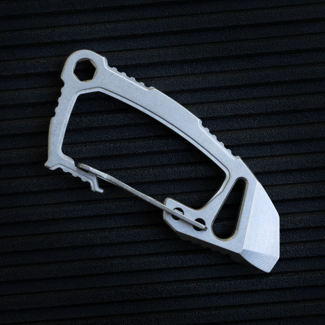Titanium Bond-Vox HALO Carabiner -- (Tumbled)