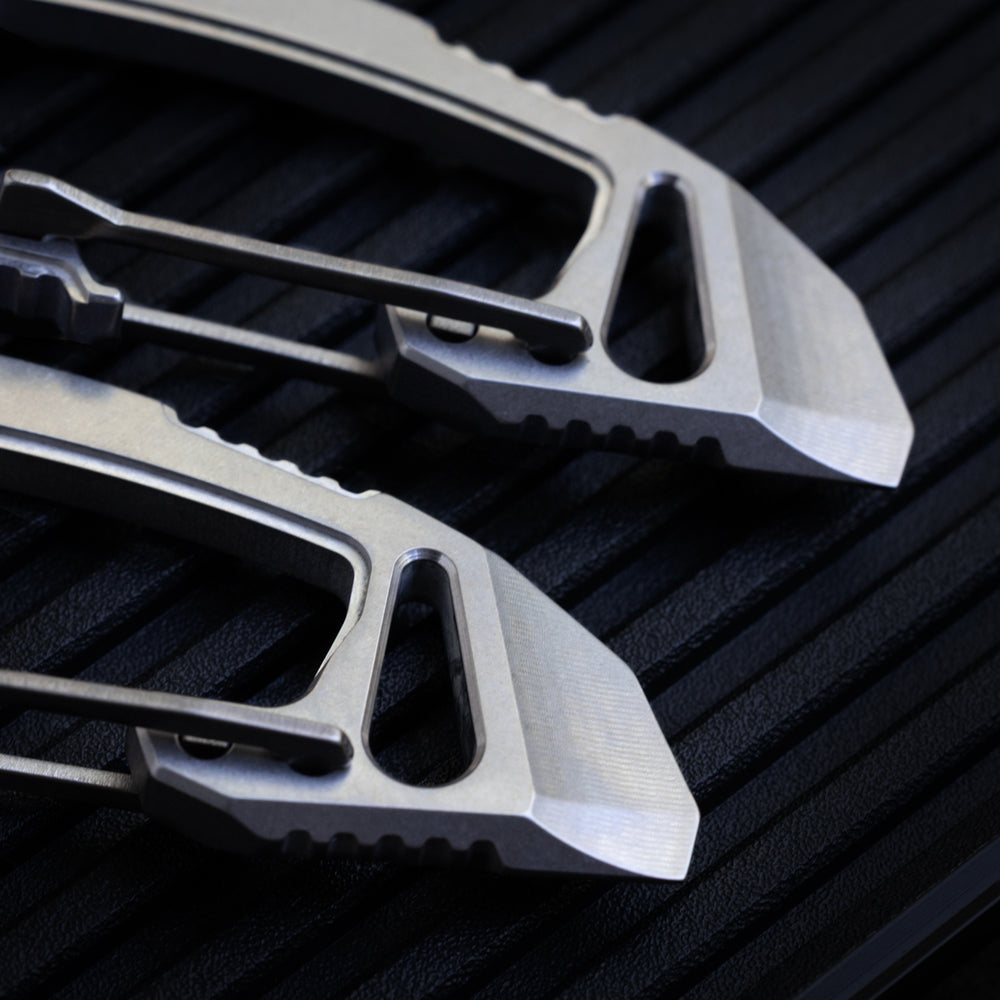 Titanium Bond-Vox HALO Carabiner -- (Tumbled)