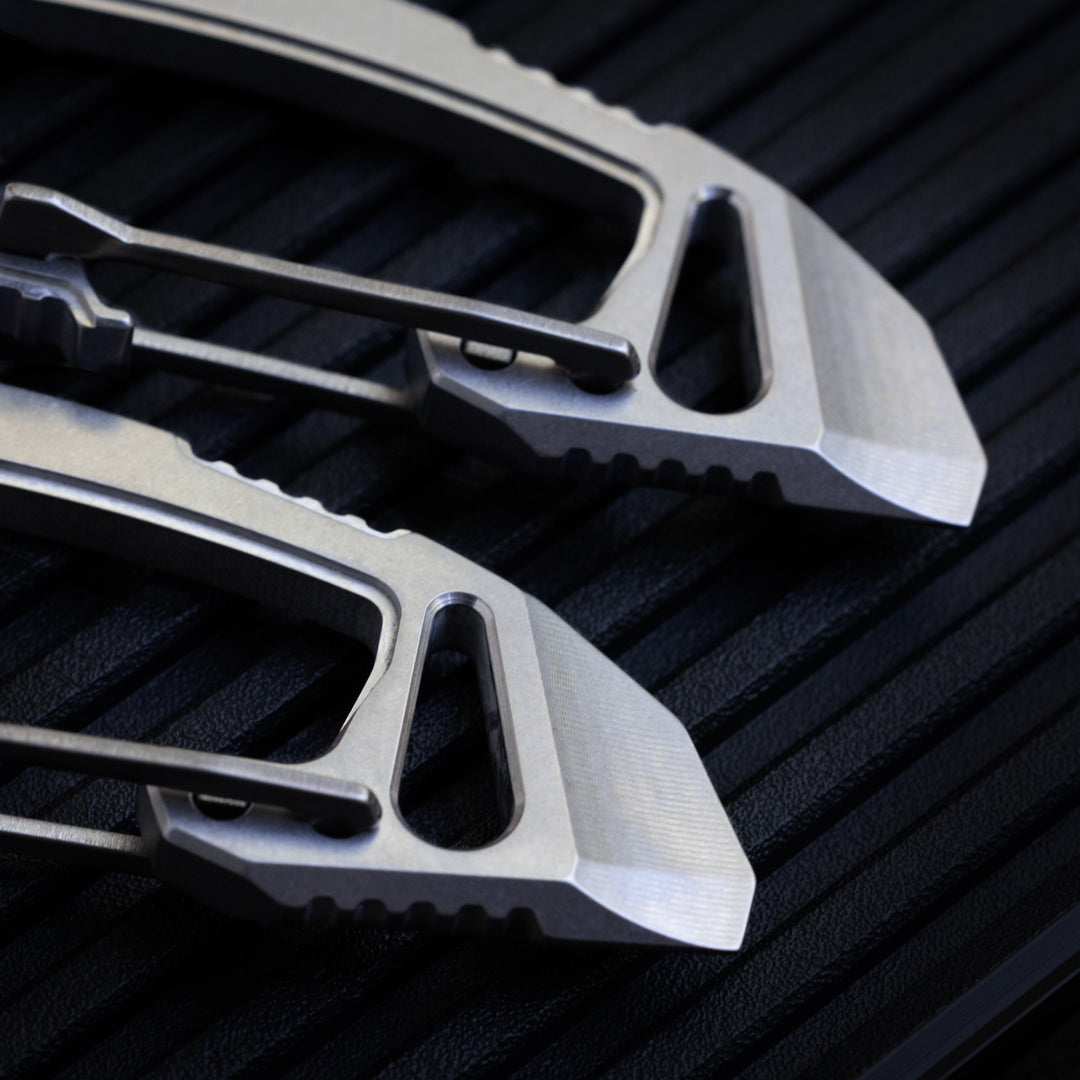 Titanium Bond-Vox HALO Carabiner -- (Tumbled)