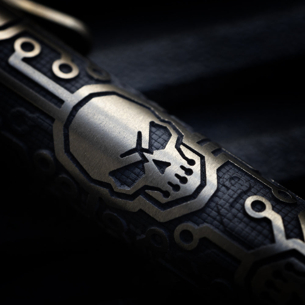 Titanium TechLiner Grid Pen --  Tech Pirate LE (Matte TRD / Bronze Ano)