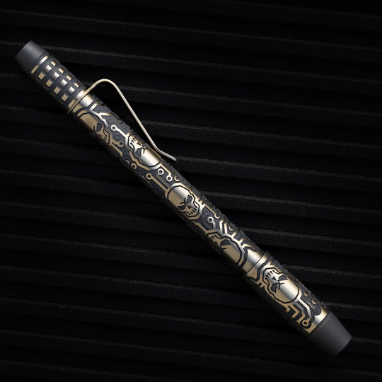 Titanium TechLiner Grid Pen --  Tech Pirate LE (Matte TRD / Bronze Ano)