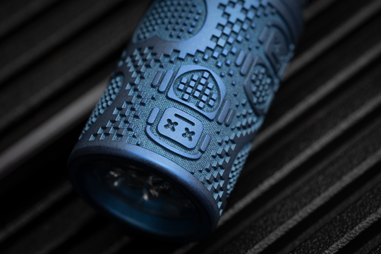 CWF Arcadian Flashlight - Robot Heart (Blue Ano / Tumbled) Quantum Dragon